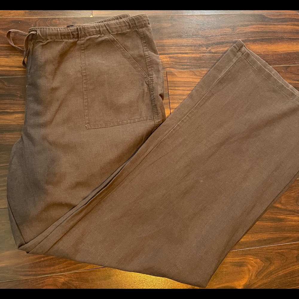 New York & Company Brown Linen pants